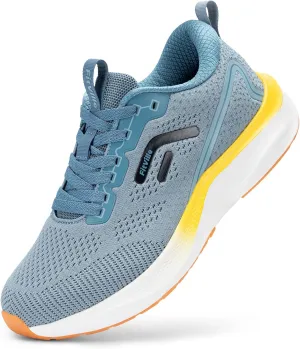 FitVille Wide Sneakers for Men Walking Shoes Wide Width Cushion Road Running Shoe Orthopedic Tennis Shoes Arch Support for Plantar Fasciitis Relief