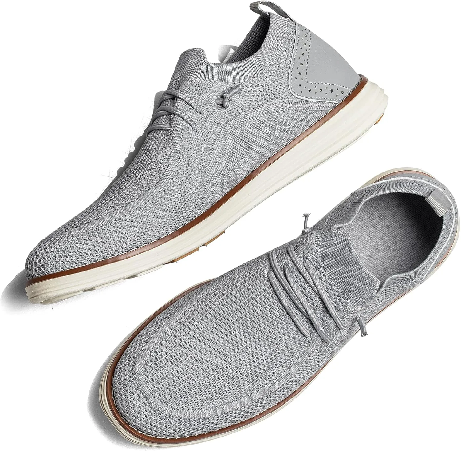 FLAGELI Breeze Shoes Men Ultra Lightweight Loafers Breathable Mesh Slip-ons Comfortable Men's Dress Shoes Casual Business Dress Sneakers Office Footwear Walking Zapatos