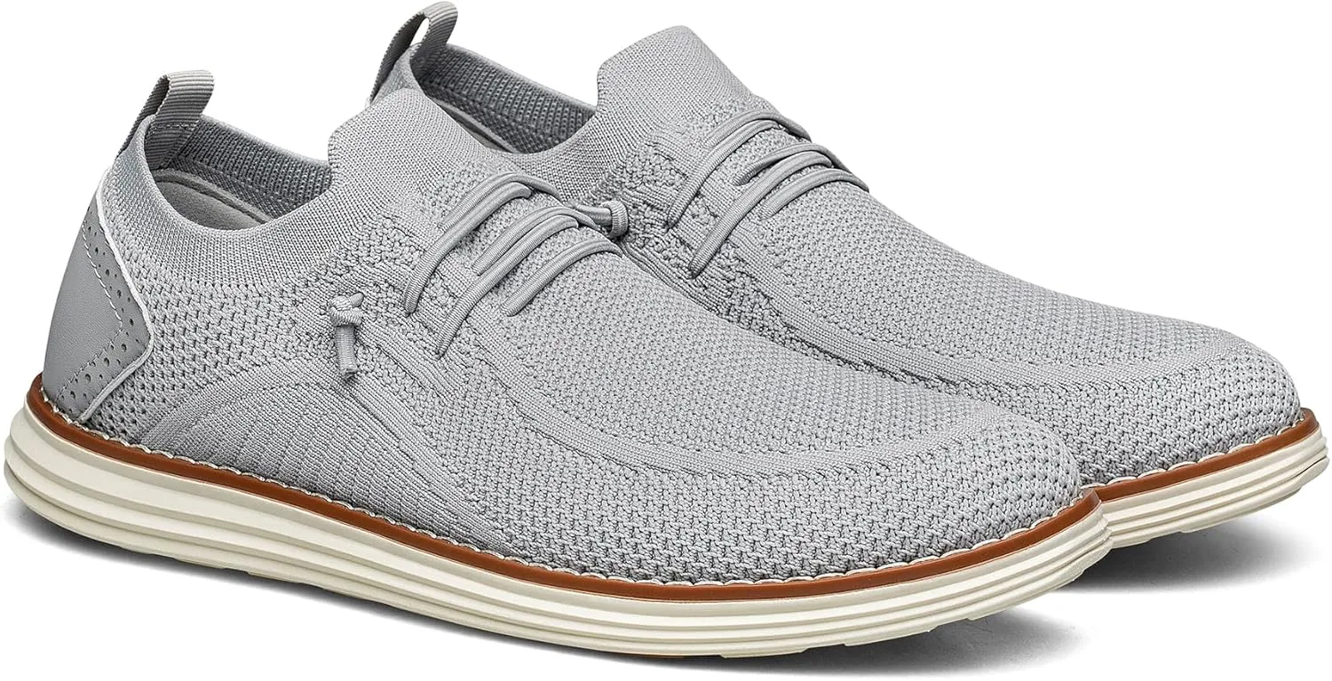 FLAGELI Breeze Shoes Men Ultra Lightweight Loafers Breathable Mesh Slip-ons Comfortable Men's Dress Shoes Casual Business Dress Sneakers Office Footwear Walking Zapatos