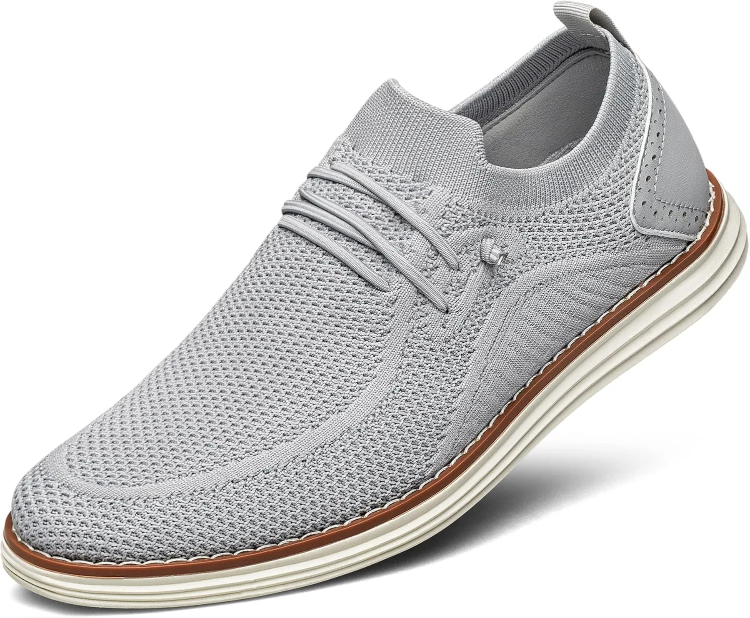 FLAGELI Breeze Shoes Men Ultra Lightweight Loafers Breathable Mesh Slip-ons Comfortable Men's Dress Shoes Casual Business Dress Sneakers Office Footwear Walking Zapatos