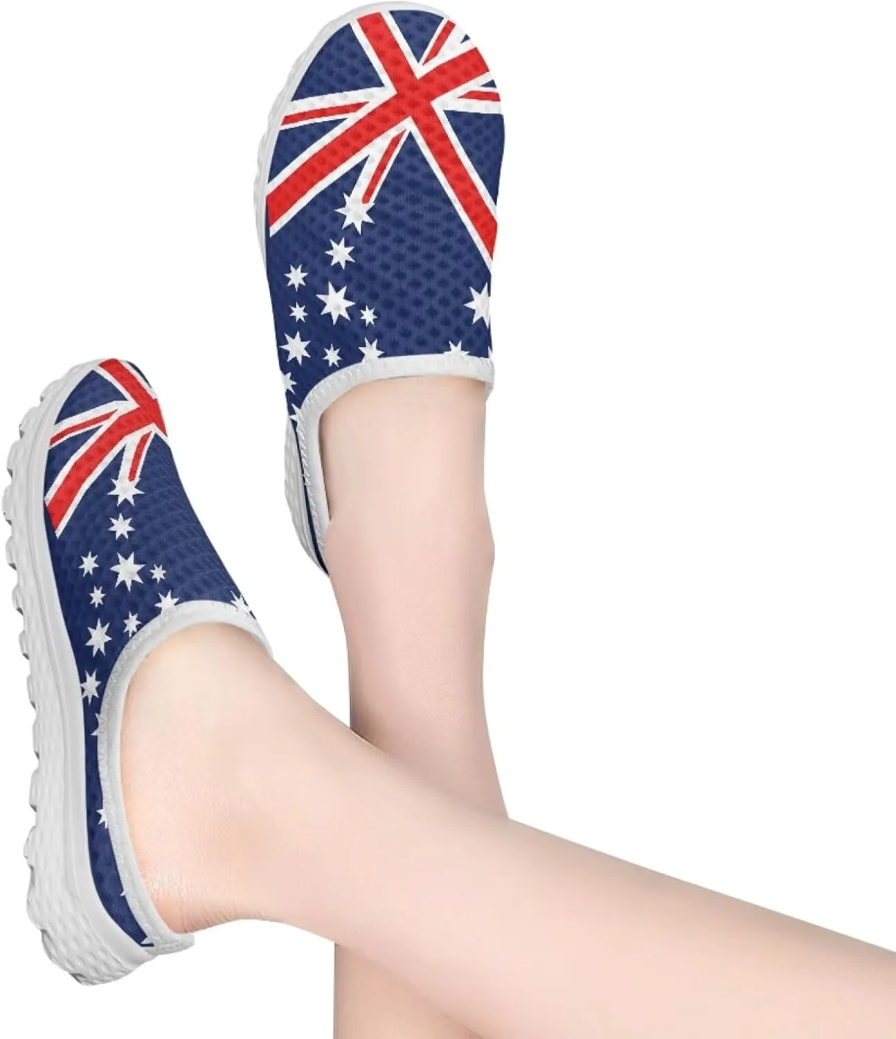 Flats for Women Water Shoes Womens Mules Slip On Mesh Barefoot Shoes Lightweight Closed Toe Slide Aqua Socks Flats