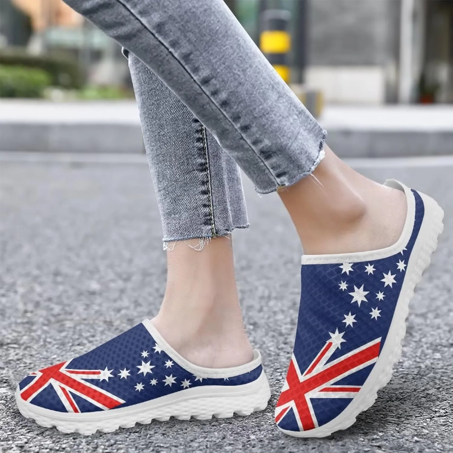 Flats for Women Water Shoes Womens Mules Slip On Mesh Barefoot Shoes Lightweight Closed Toe Slide Aqua Socks Flats
