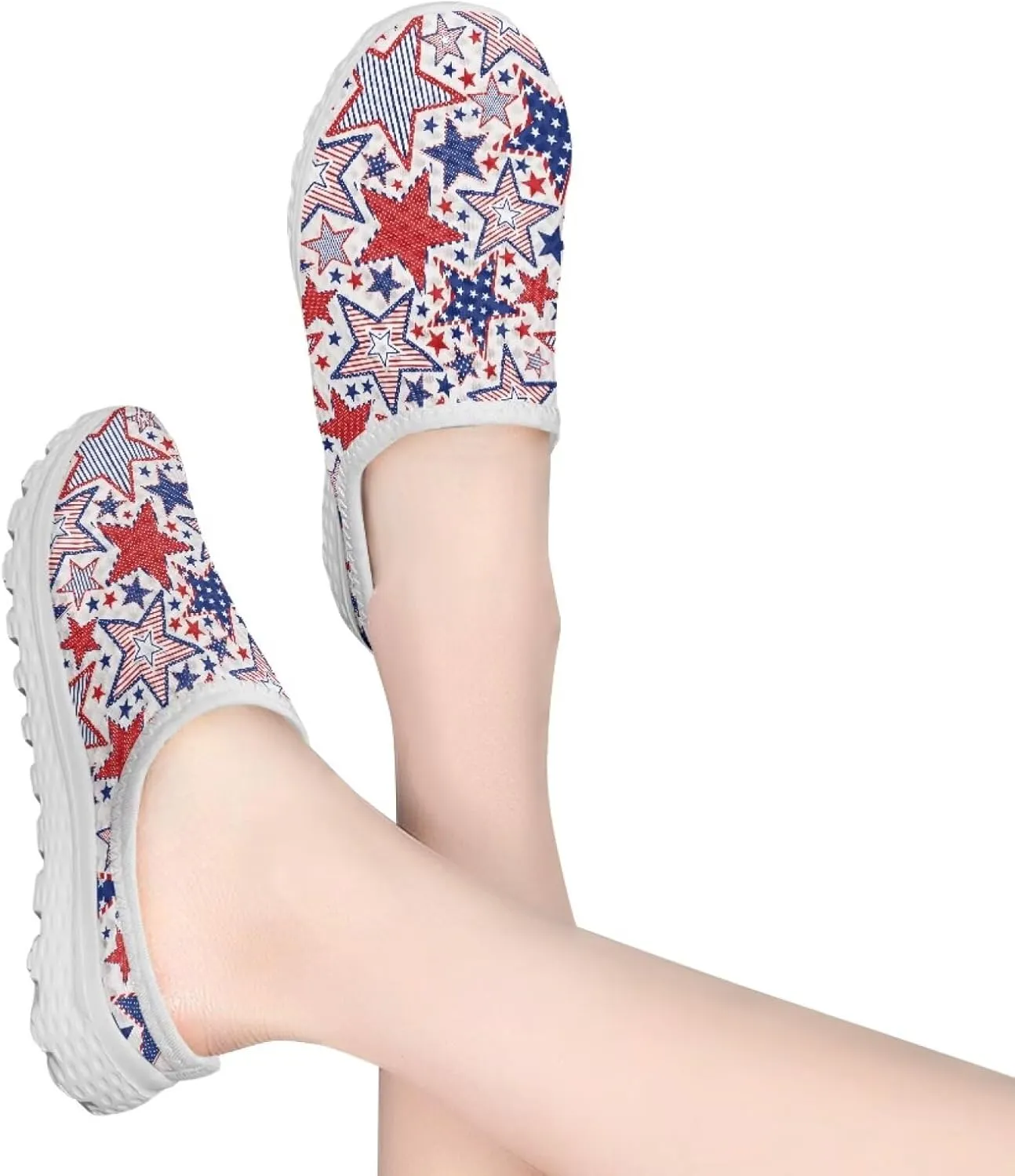 Flats for Women Water Shoes Womens Mules Slip On Mesh Barefoot Shoes Lightweight Closed Toe Slide Aqua Socks Flats