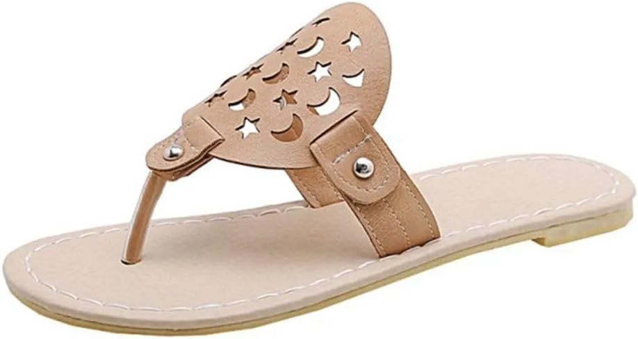Flip Flops, Anti-Slip Momen Slippers, Clip-Toe Hollow Deodorant Moisture Wicking Breathable Sandals, Men Linen Casual Outdoor Home Flip-Flop