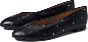 French Sole Kira - Sandals for Women - Round-Toe - Leather Upper - Metal Dot Detailing - Synthetic Outsole