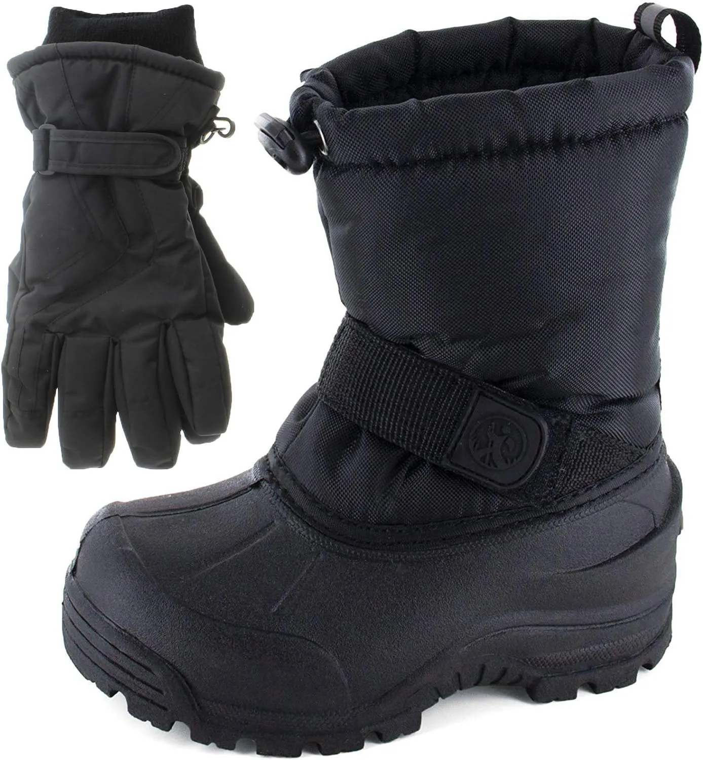 Frosty Kids Winter Snow Boots & Gloves Combo for Girls & Boys