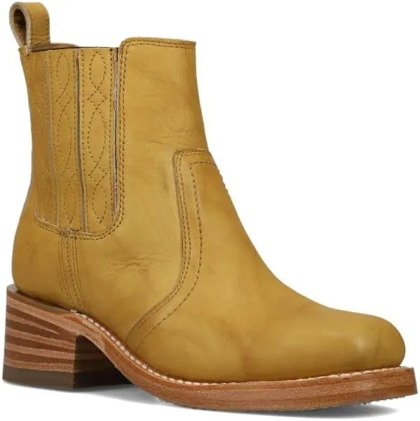 Frye Campus Chelsea Ankle Boots for Women - Premium 5.75” Leather Boots with Luxurious Lining and Leather Outsole with Chunky 1.75” Block Heel