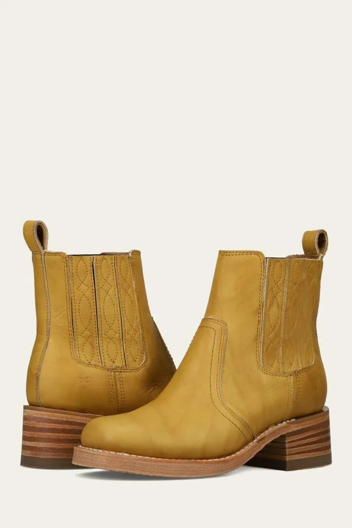 Frye Campus Chelsea Ankle Boots for Women - Premium 5.75” Leather Boots with Luxurious Lining and Leather Outsole with Chunky 1.75” Block Heel