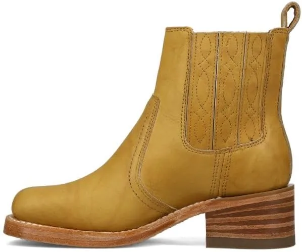 Frye Campus Chelsea Ankle Boots for Women - Premium 5.75” Leather Boots with Luxurious Lining and Leather Outsole with Chunky 1.75” Block Heel