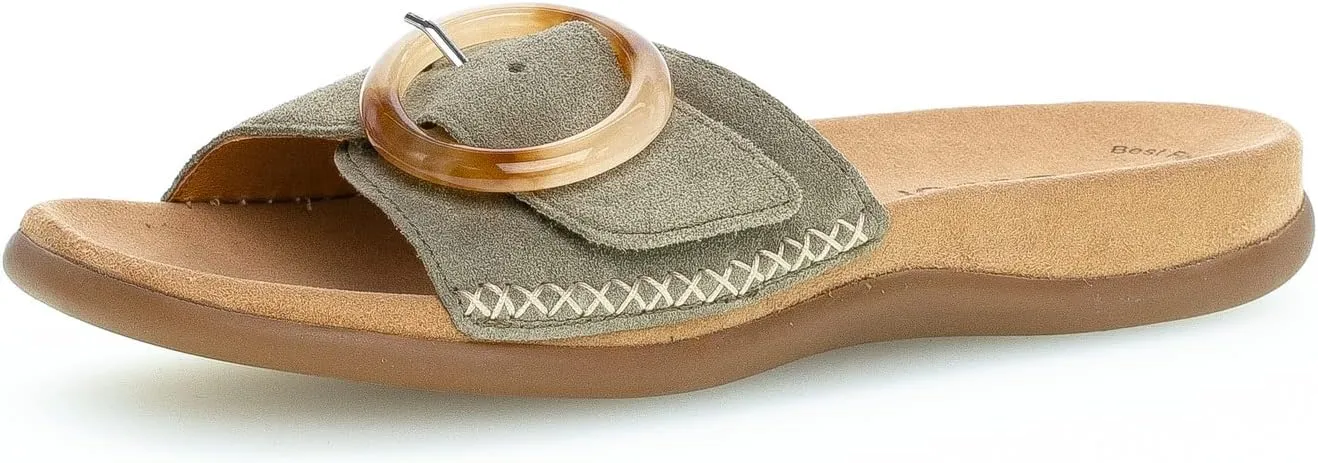 Gabor Women's Clogs Lady Mules, Sage Green, 7 US