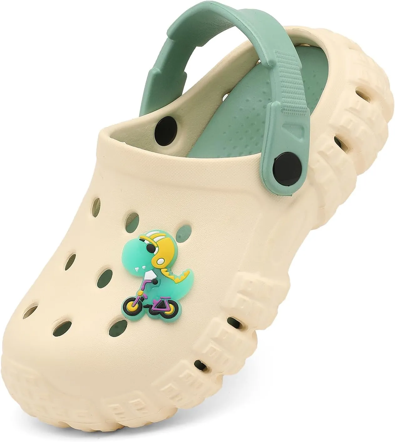 Girls Boys Clogs Kid's Garden Shoes Cartoon Slipper Dinosaur Slides Lightweight Beach Sandals Outdoor Summer
