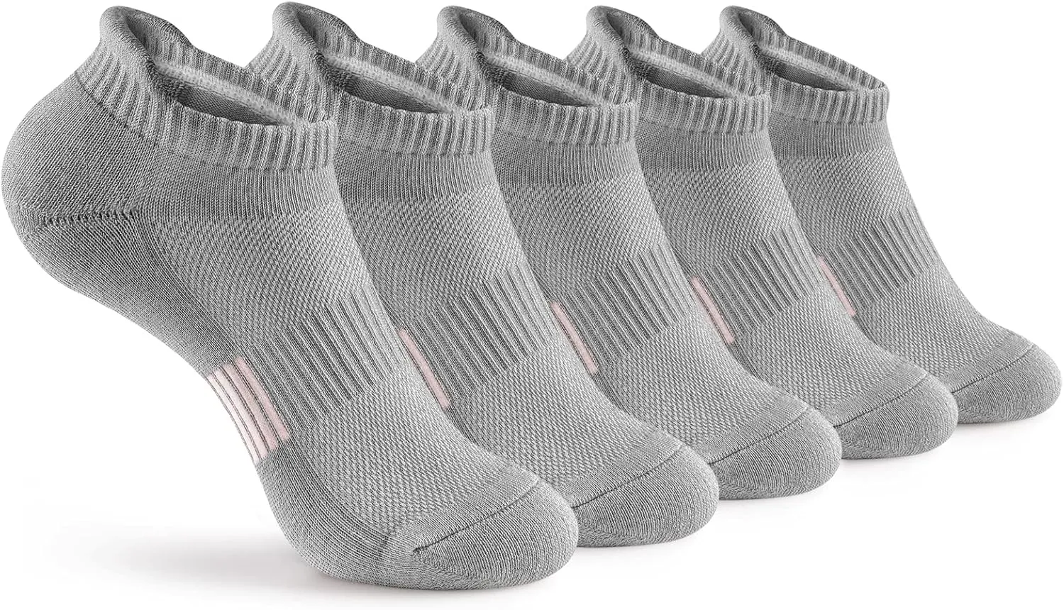 Gonii Ankle Socks Womens Running Athletic No Show Socks Cushioned 5-Pairs
