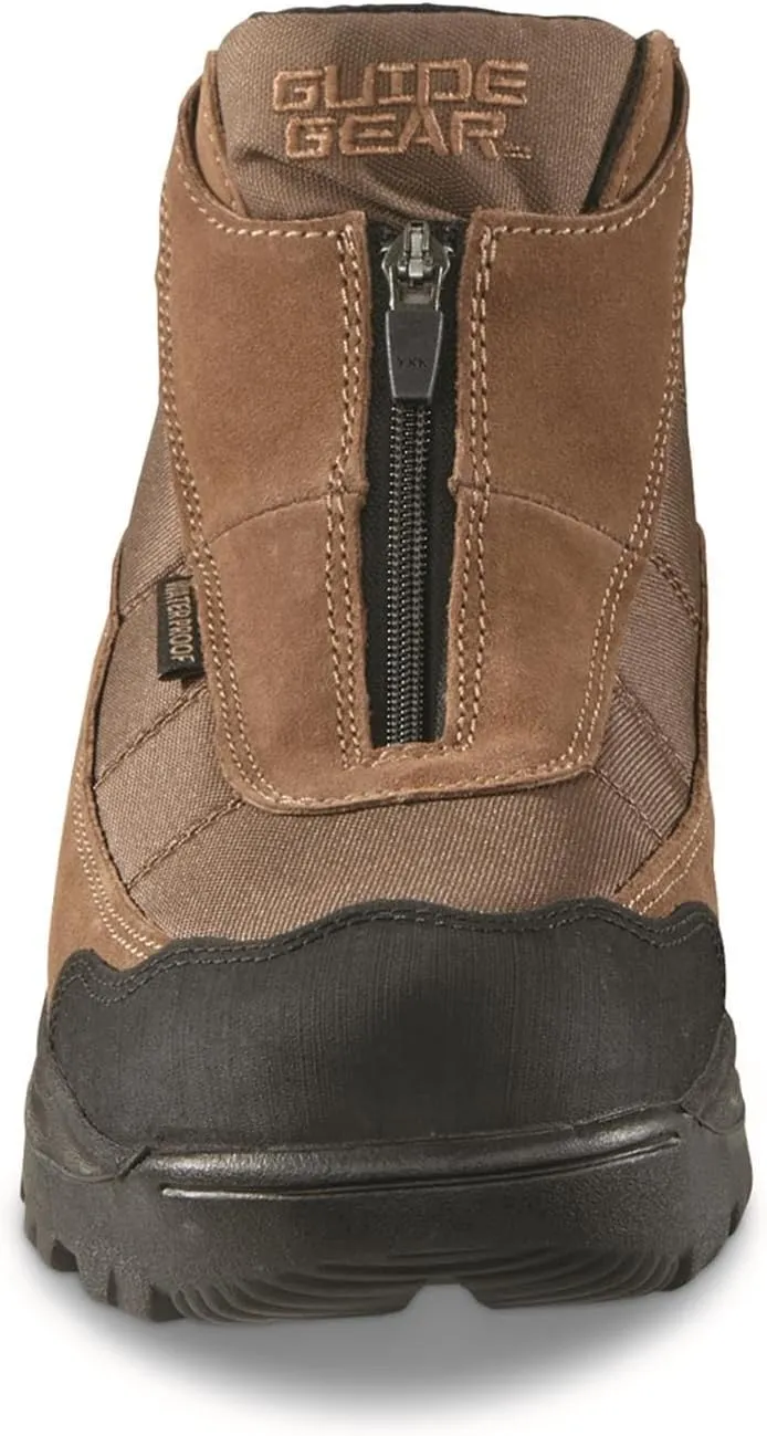 Guide Gear Men's Silvercliff II Mid Zip Hiking Boots Waterproof Outdoor Shoes