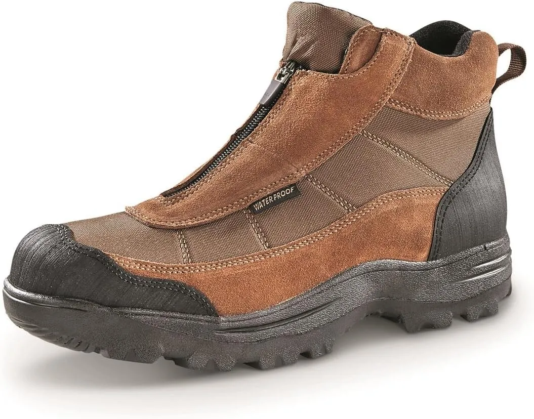 Guide Gear Men's Silvercliff II Mid Zip Hiking Boots Waterproof Outdoor Shoes
