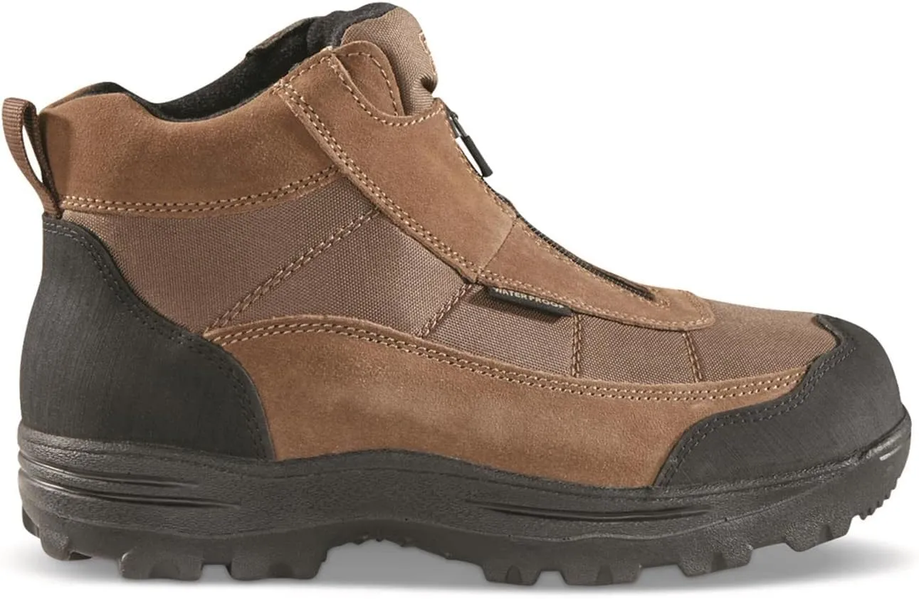 Guide Gear Men's Silvercliff II Mid Zip Hiking Boots Waterproof Outdoor Shoes