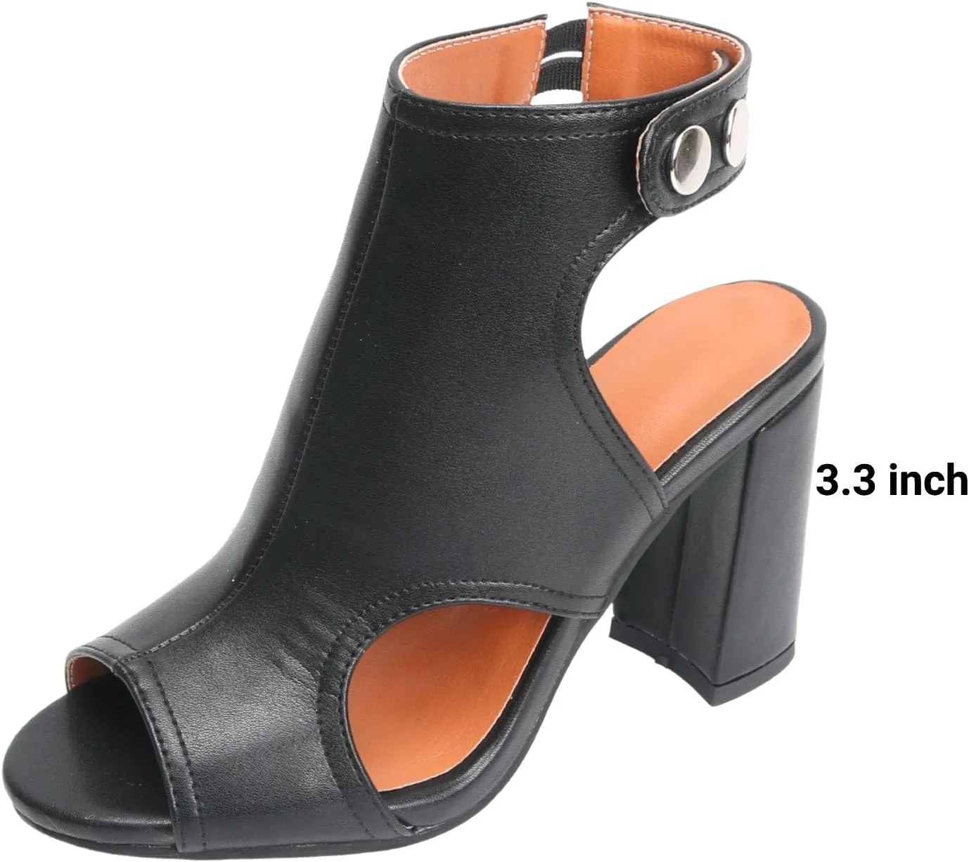 Heels for Women Peep Toe Booties Dressy Sandals Block heel Gliadiator Shoes
