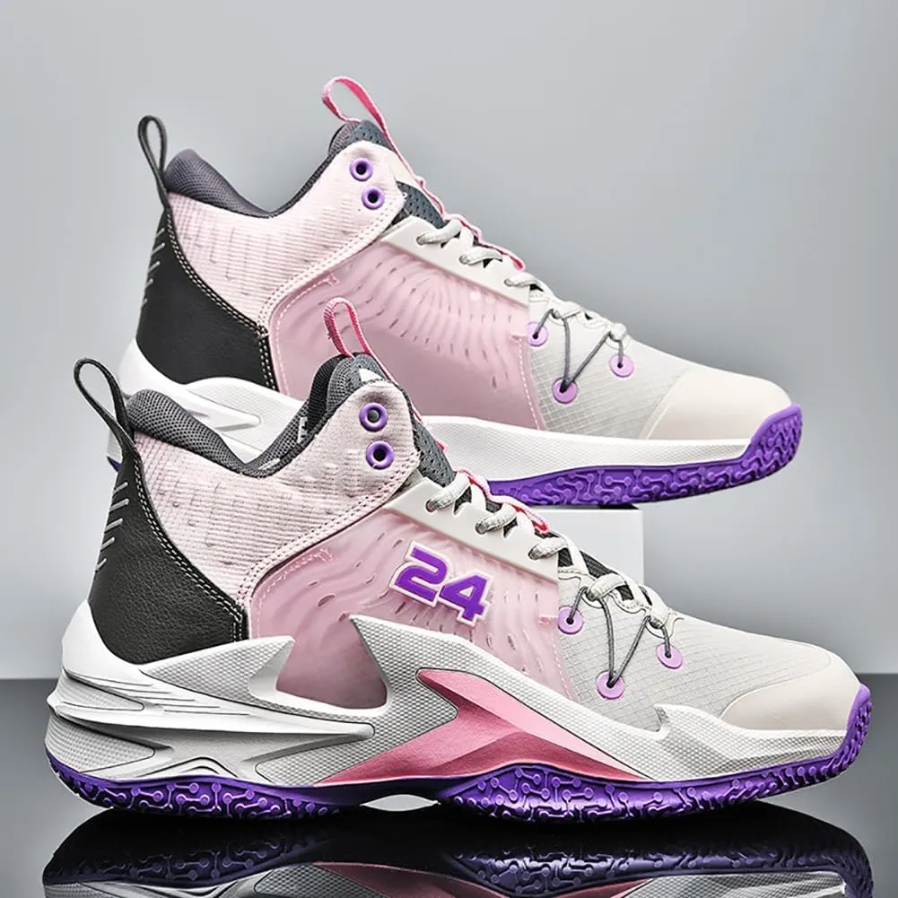 High top Neutral Basketball Shoes Men's Shoes Women's Shoes Super Light Sneakers high top Graffiti Style Combat Shoes