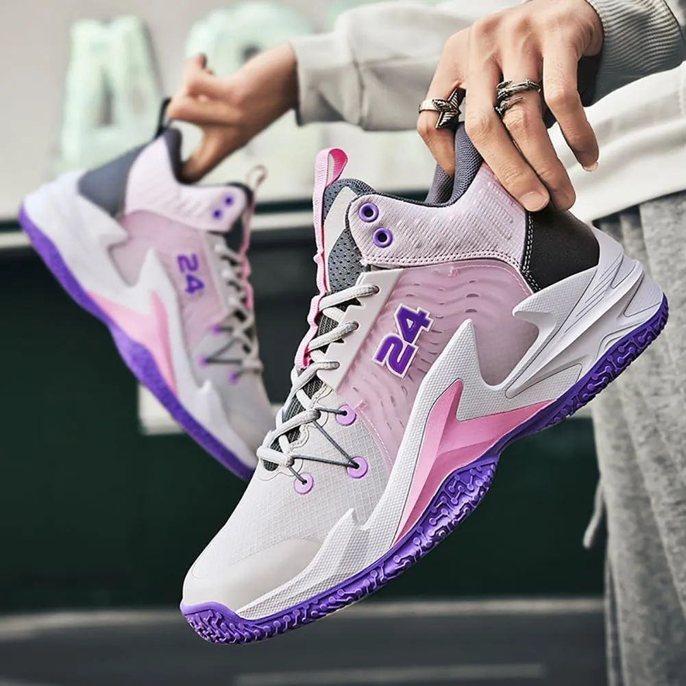 High top Neutral Basketball Shoes Men's Shoes Women's Shoes Super Light Sneakers high top Graffiti Style Combat Shoes