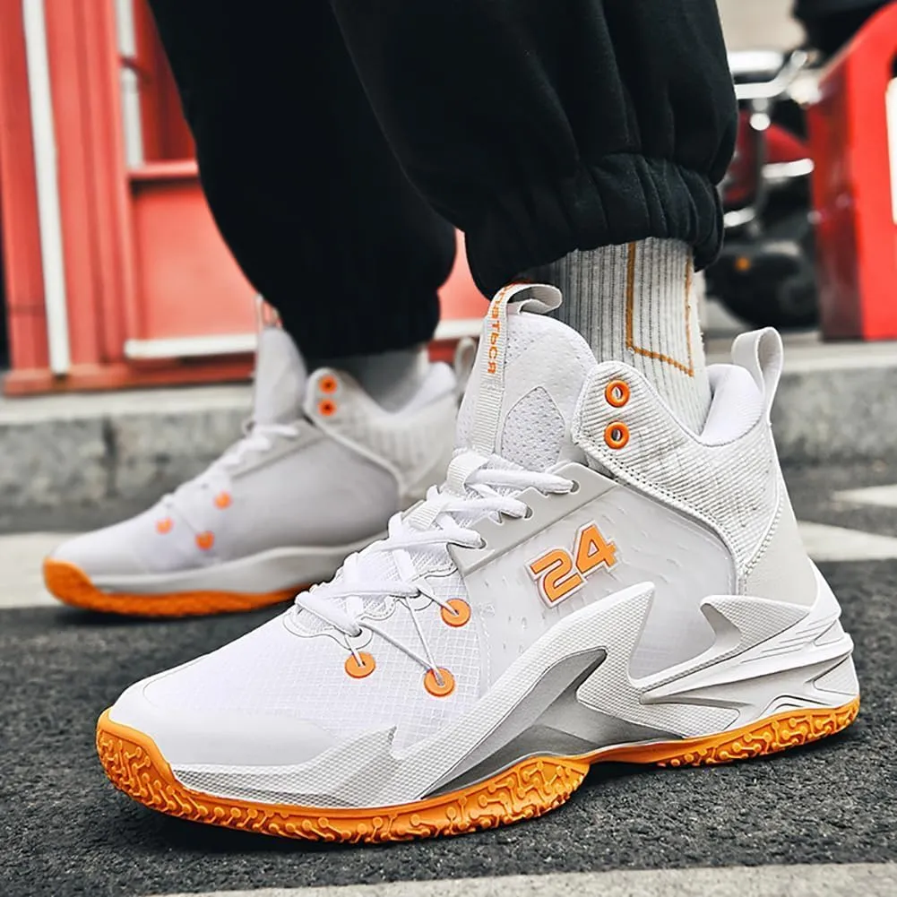 High top Neutral Basketball Shoes Men's Shoes Women's Shoes Super Light Sneakers high top Graffiti Style Combat Shoes