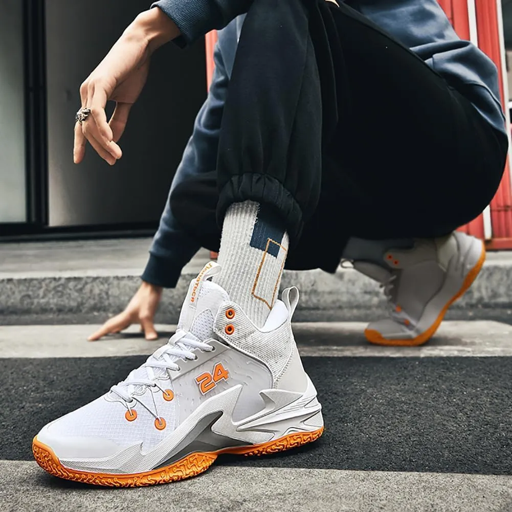 High top Neutral Basketball Shoes Men's Shoes Women's Shoes Super Light Sneakers high top Graffiti Style Combat Shoes