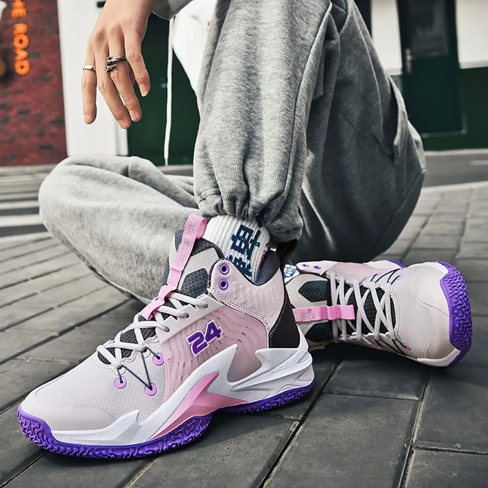 High top Neutral Basketball Shoes Men's Shoes Women's Shoes Super Light Sneakers high top Graffiti Style Combat Shoes