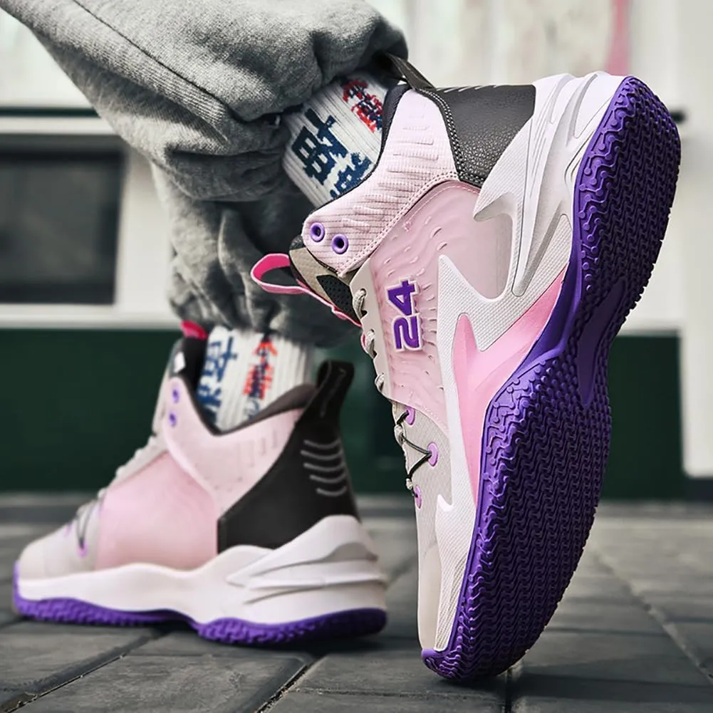 High top Neutral Basketball Shoes Men's Shoes Women's Shoes Super Light Sneakers high top Graffiti Style Combat Shoes