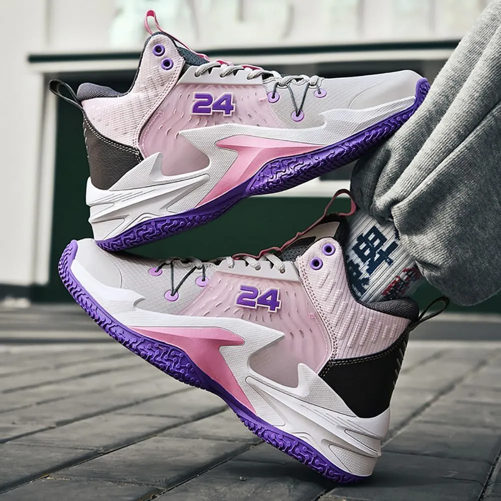 High top Neutral Basketball Shoes Men's Shoes Women's Shoes Super Light Sneakers high top Graffiti Style Combat Shoes