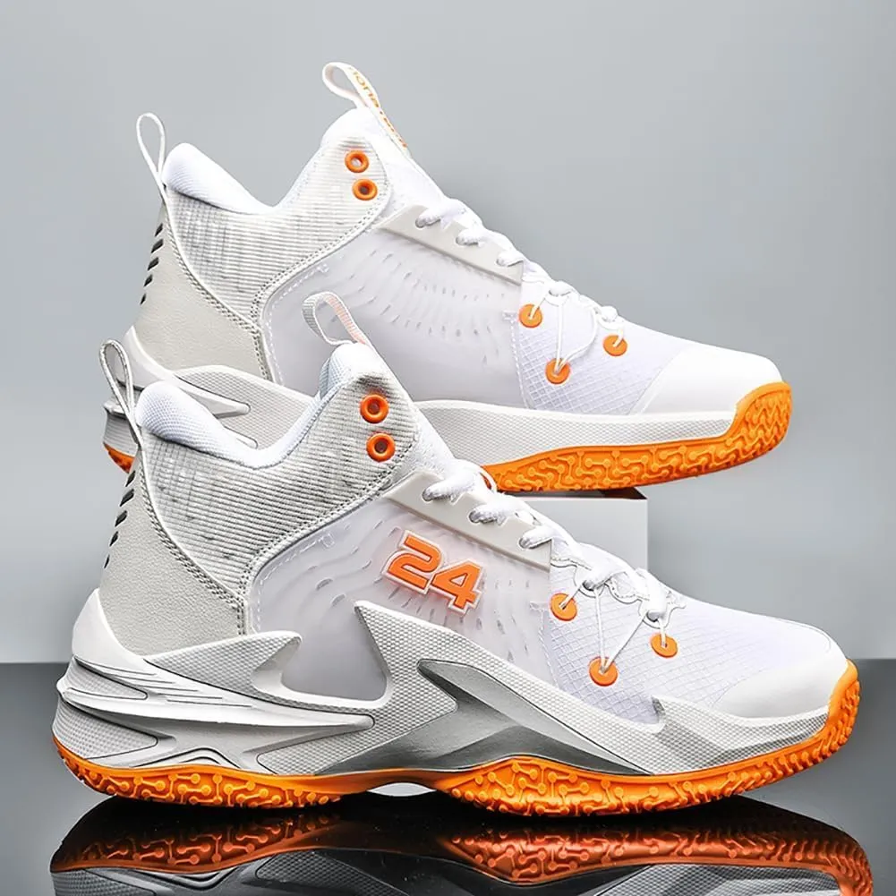 High top Neutral Basketball Shoes Men's Shoes Women's Shoes Super Light Sneakers high top Graffiti Style Combat Shoes