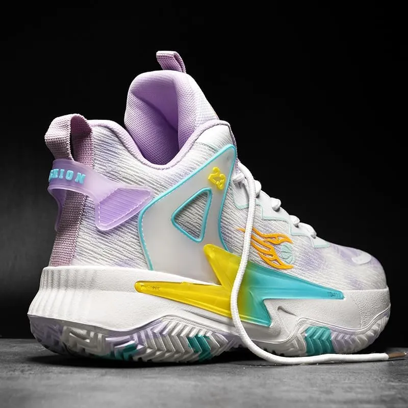 High Top Women Basketball Shoes Lightweight Fashion Outdoor Sports Shoes Unisex Sneakers Breathable Non Slip Basketball Shoes