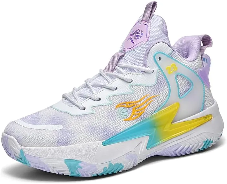 High Top Women Basketball Shoes Lightweight Fashion Outdoor Sports Shoes Unisex Sneakers Breathable Non Slip Basketball Shoes