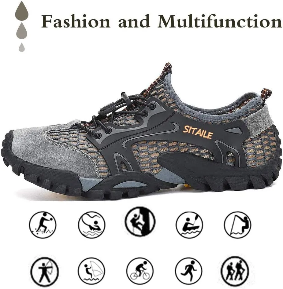 Hiking Water Shoes for Men Women Quick Dry Barefoot Aqua Swim River Shoes for Pool Beach Fishing Water Hiking Sandals