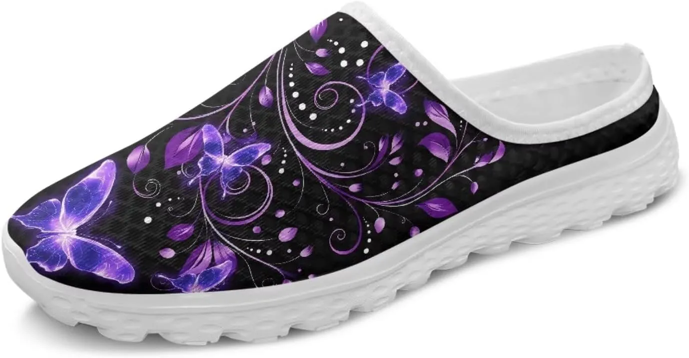 Howilath Women's Sport Mules Tennis Shoes Slip on Garden Shoes Loafers Fashion Backless Sneakers for Street Style Outdoor