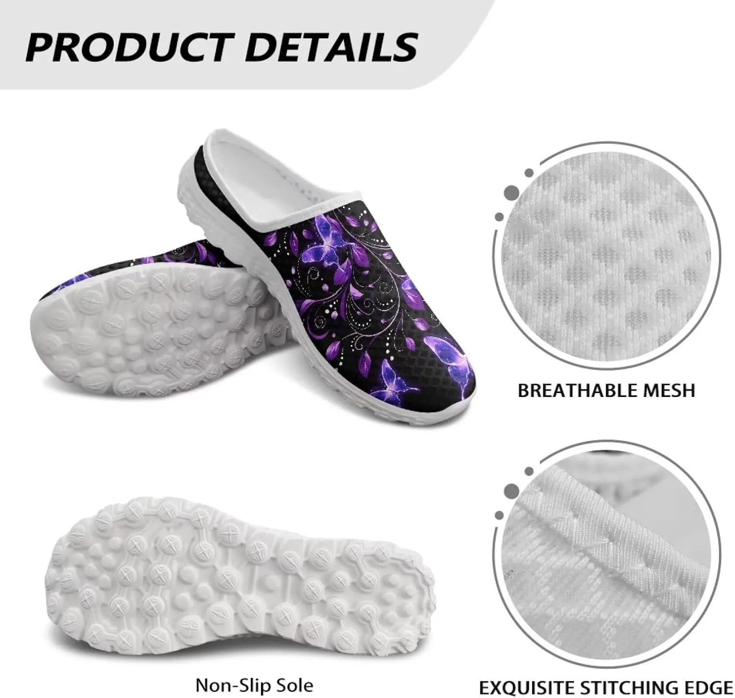 Howilath Women's Sport Mules Tennis Shoes Slip on Garden Shoes Loafers Fashion Backless Sneakers for Street Style Outdoor