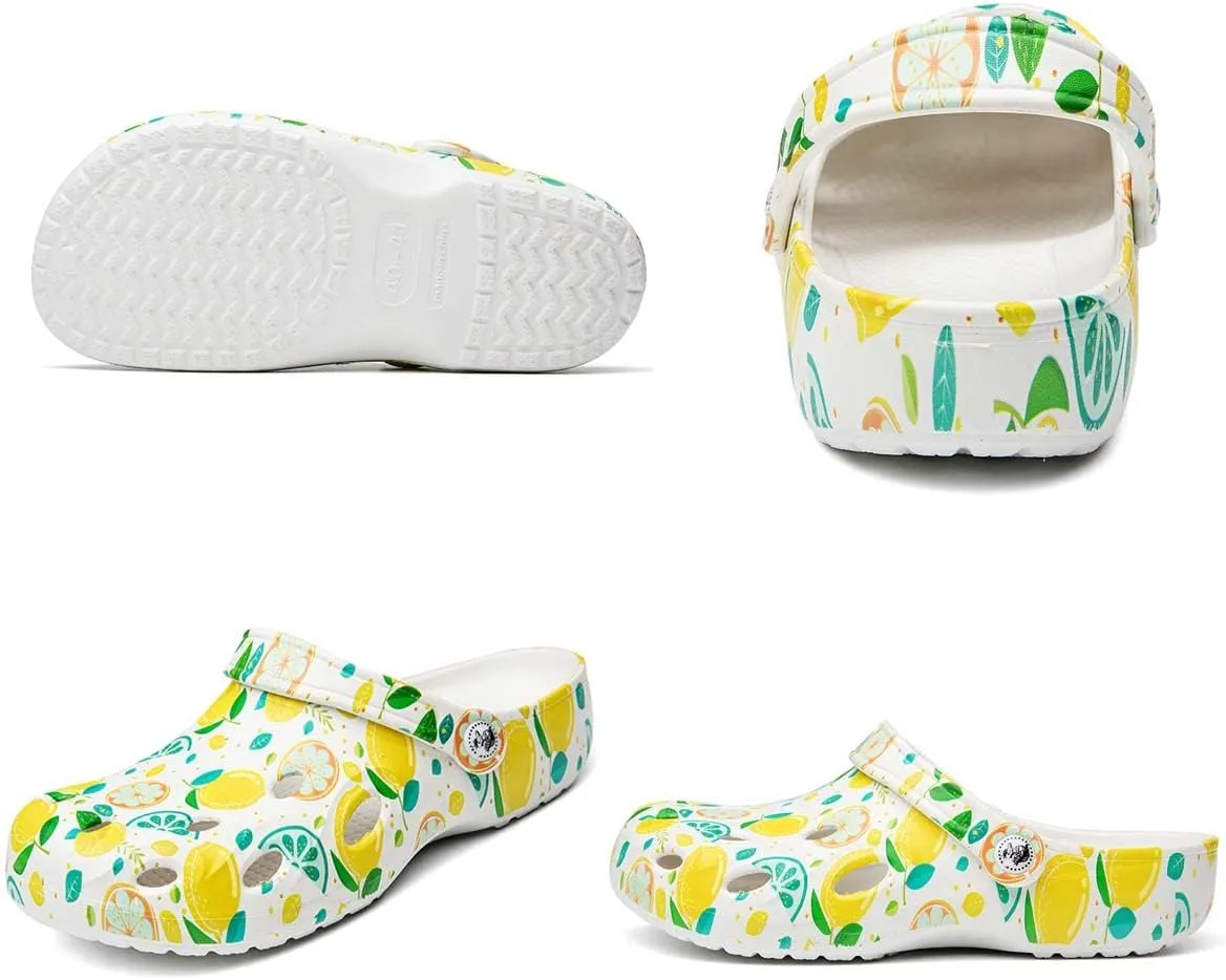 HYDLONGR Women's Summer Light Weight Breathable Quick-Drying Flat Garden Sandals Beach Slippers Clogs Mules Shoes