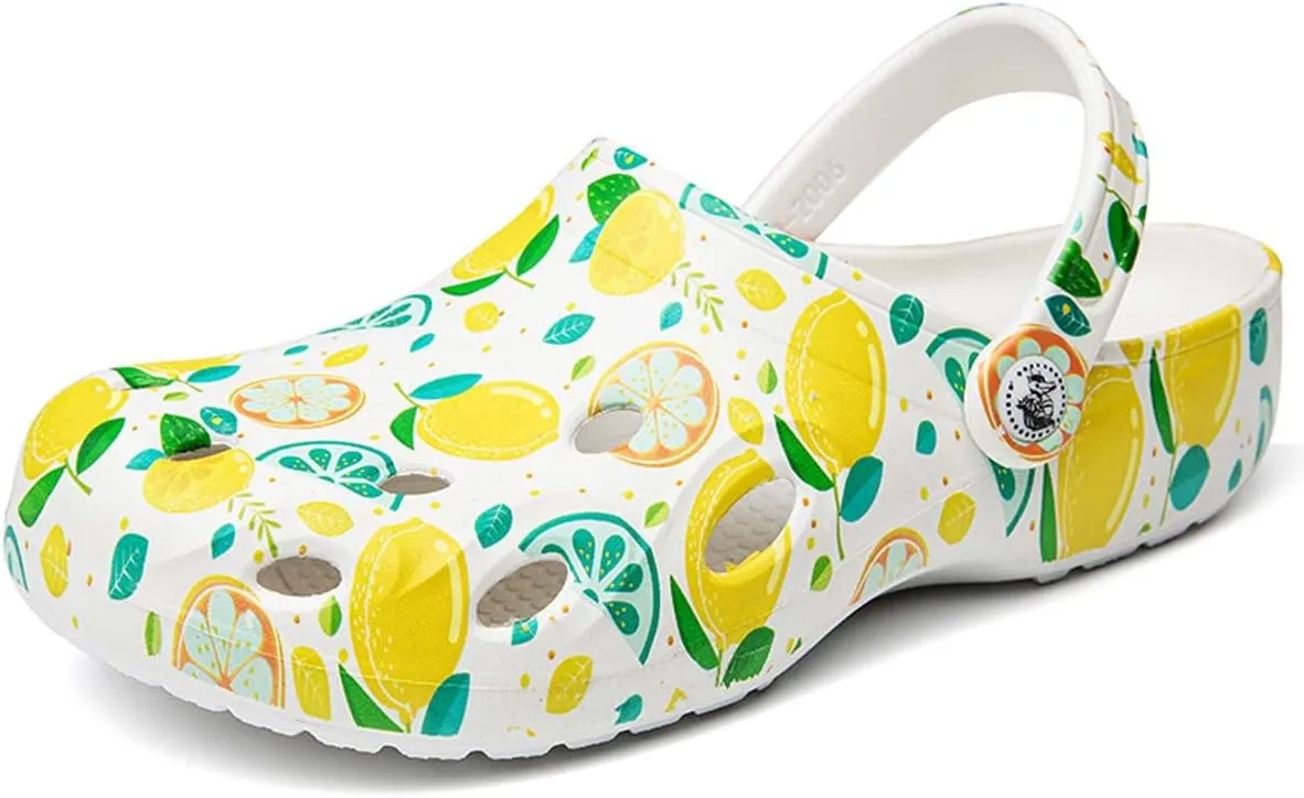 HYDLONGR Women's Summer Light Weight Breathable Quick-Drying Flat Garden Sandals Beach Slippers Clogs Mules Shoes