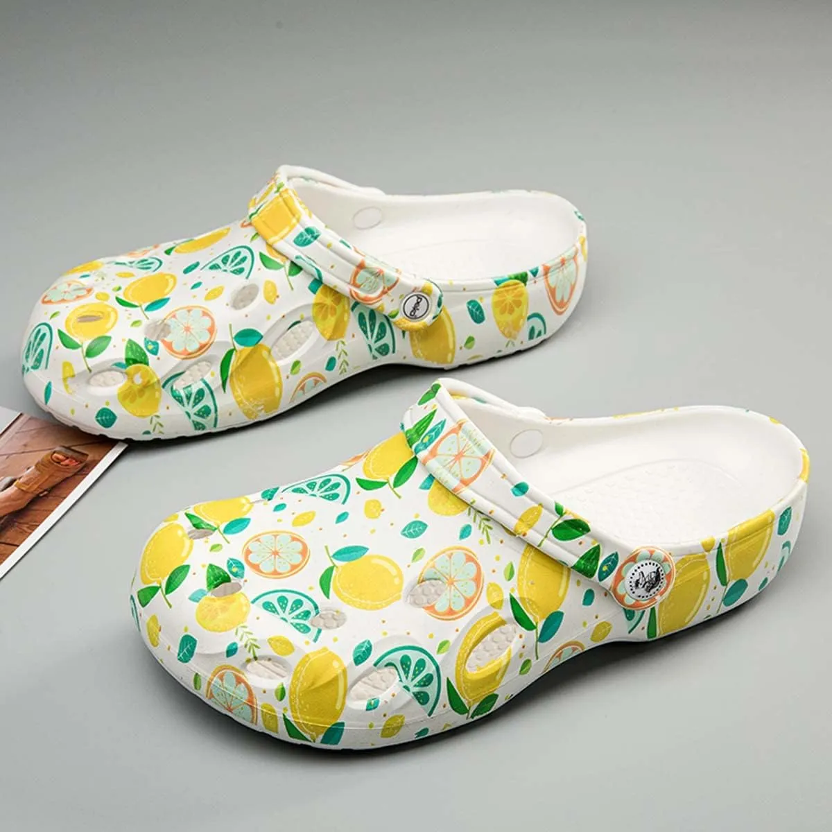 HYDLONGR Women's Summer Light Weight Breathable Quick-Drying Flat Garden Sandals Beach Slippers Clogs Mules Shoes