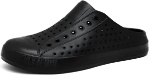 ihinzry Garden Clogs Mens Womens Backless Slip On Shoes Open Back Outdoor Slippers