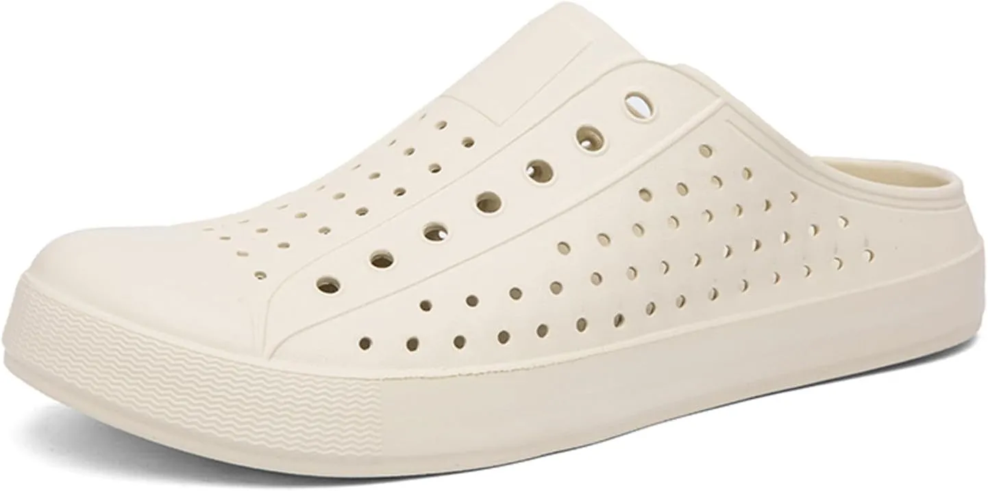 ihinzry Garden Clogs Mens Womens Backless Slip On Shoes Open Back Outdoor Slippers