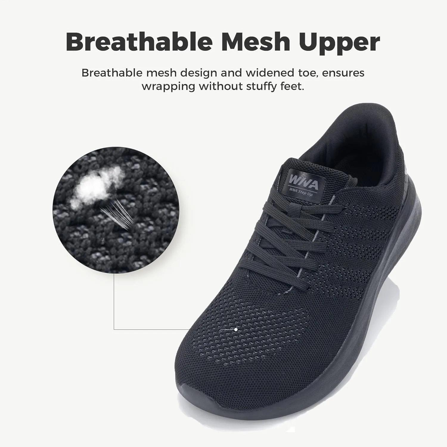 IIV Mens Wide Toe Box Walking Shoes | Zero Drop Sole | Arch Support Insole | Wide Minimalist Slip On Tennis Sneakers