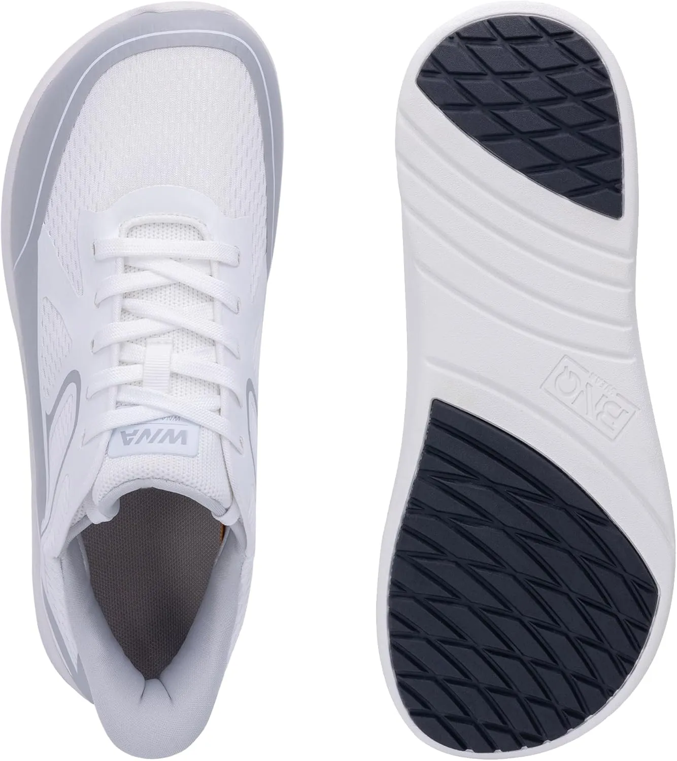 IIV Mens Wide Toe Box Walking Shoes | Zero Drop Sole | Arch Support Insole | Wide Minimalist Slip On Tennis Sneakers