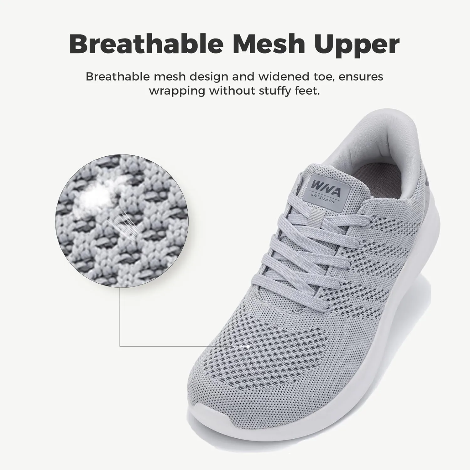 IIV Mens Wide Toe Box Walking Shoes | Zero Drop Sole | Arch Support Insole | Wide Minimalist Slip On Tennis Sneakers