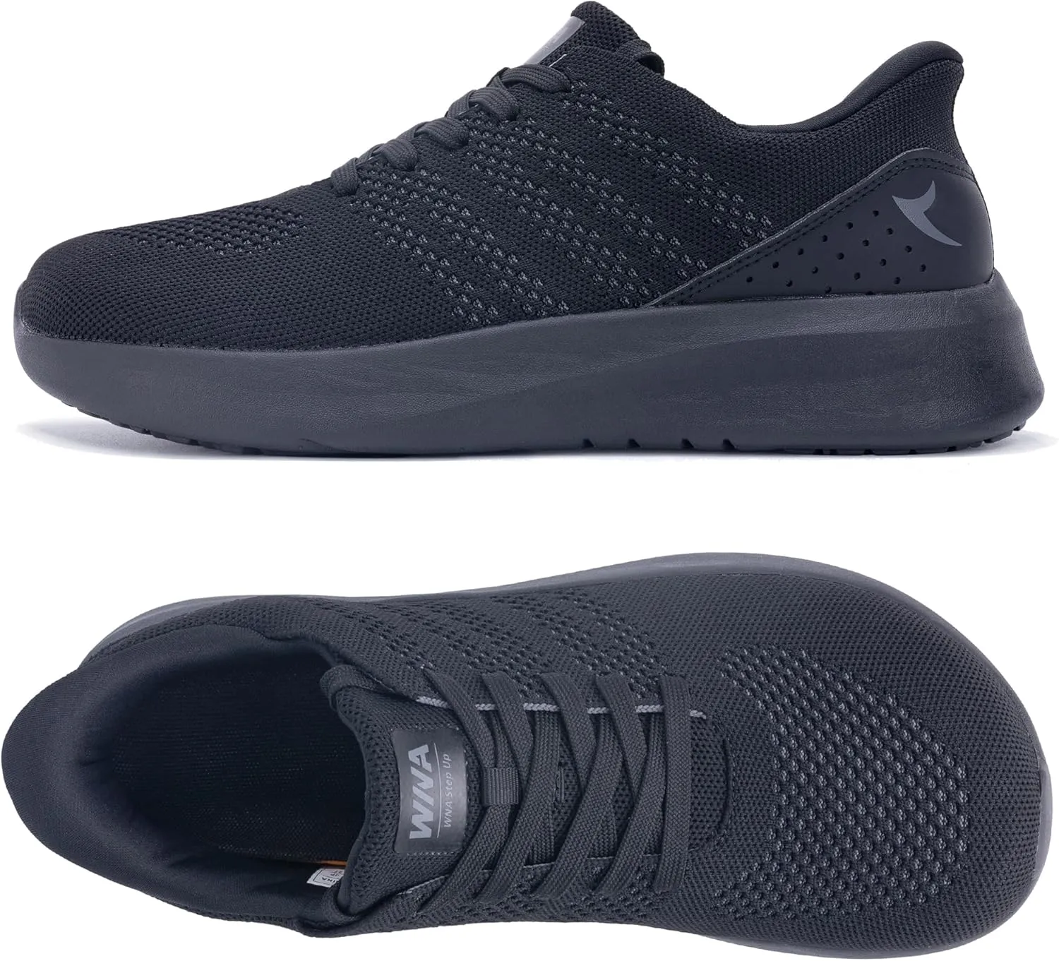 IIV Mens Wide Toe Box Walking Shoes | Zero Drop Sole | Arch Support Insole | Wide Minimalist Slip On Tennis Sneakers