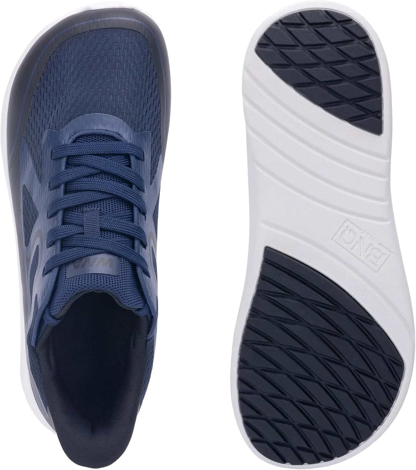 IIV Mens Wide Toe Box Walking Shoes | Zero Drop Sole | Arch Support Insole | Wide Minimalist Slip On Tennis Sneakers