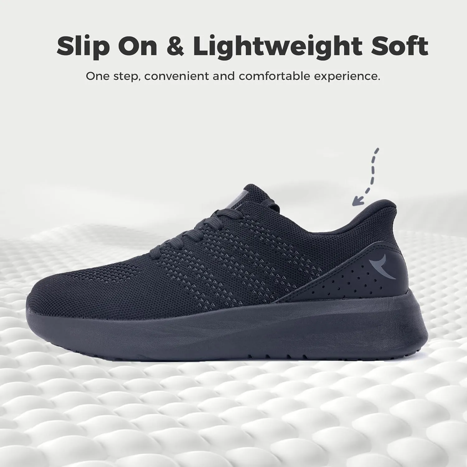 IIV Mens Wide Toe Box Walking Shoes | Zero Drop Sole | Arch Support Insole | Wide Minimalist Slip On Tennis Sneakers
