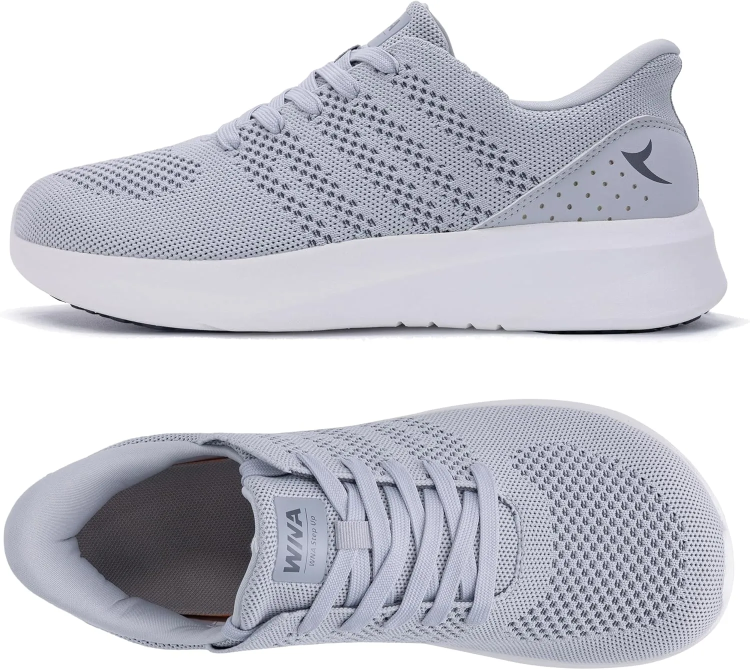 IIV Mens Wide Toe Box Walking Shoes | Zero Drop Sole | Arch Support Insole | Wide Minimalist Slip On Tennis Sneakers