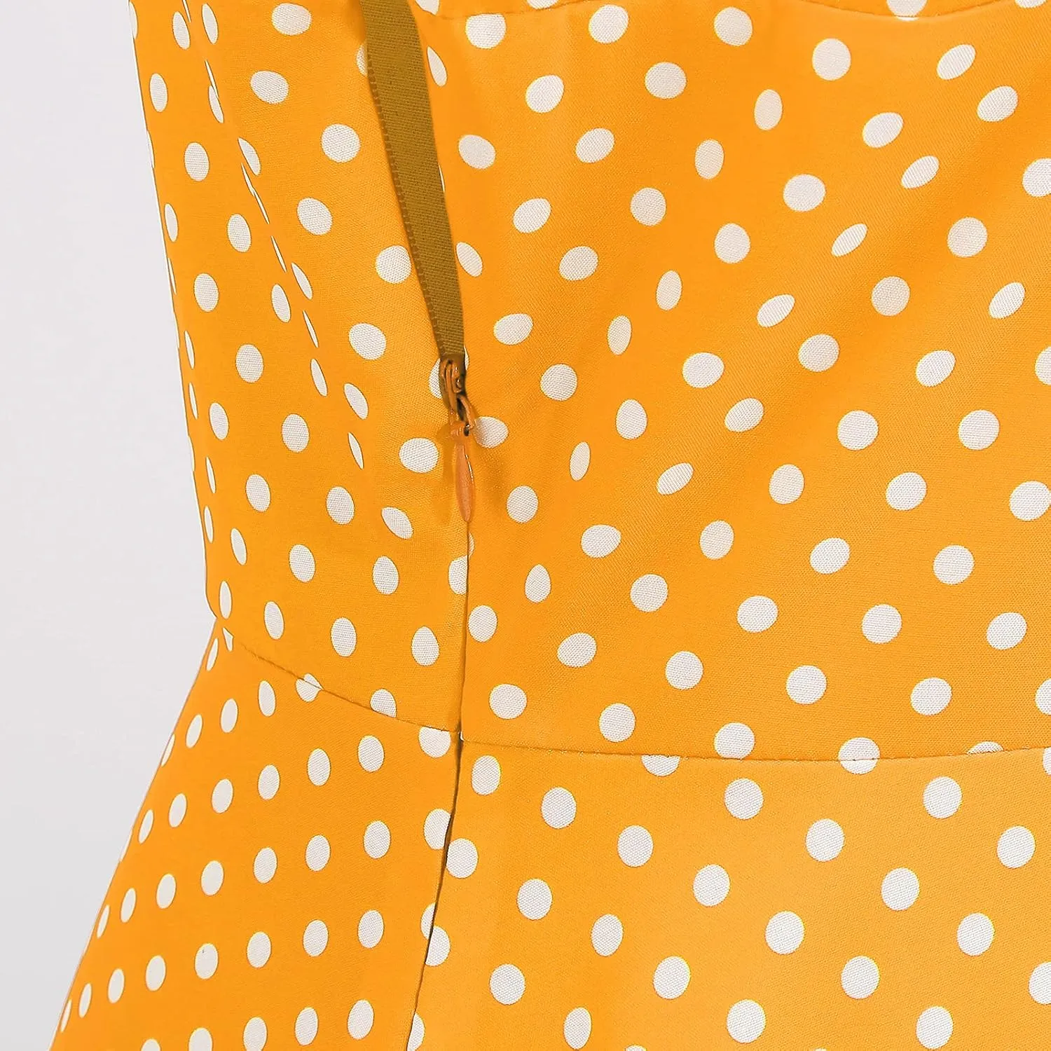 IKADEX Women 50s 60s Retro Rockabilly Swing Sailor Dress Polka Dot Lapel V-Neck Cocktail Party Tea Dresses