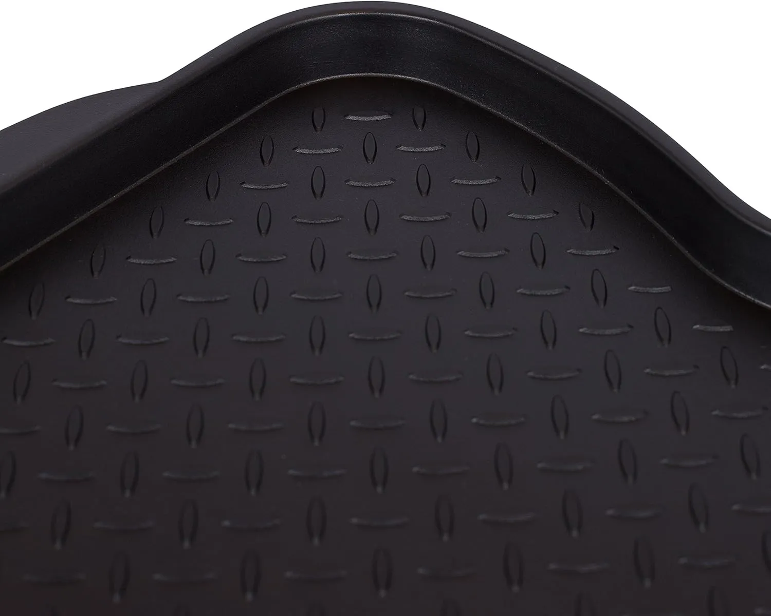 INTERNET'S BEST Waterproof Multi-Purpose Plastic Shoe Tray Boot Mat for Entryway, Dorm Room, Indoor Outdoor, Large Mud Pan, Utility Mat, Weather Resistant Floor Tray, 2 Pack - 30x15 - Midnight Black