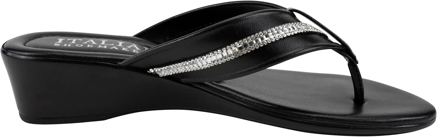 ITALIAN Shoemakers Women's Sunsyn wedge thong sandal for Women