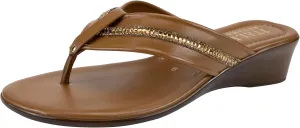 ITALIAN Shoemakers Women's Sunsyn wedge thong sandal for Women