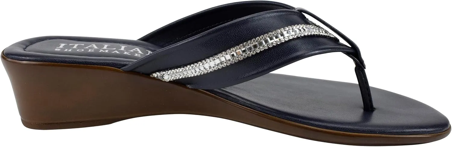 ITALIAN Shoemakers Women's Sunsyn wedge thong sandal for Women